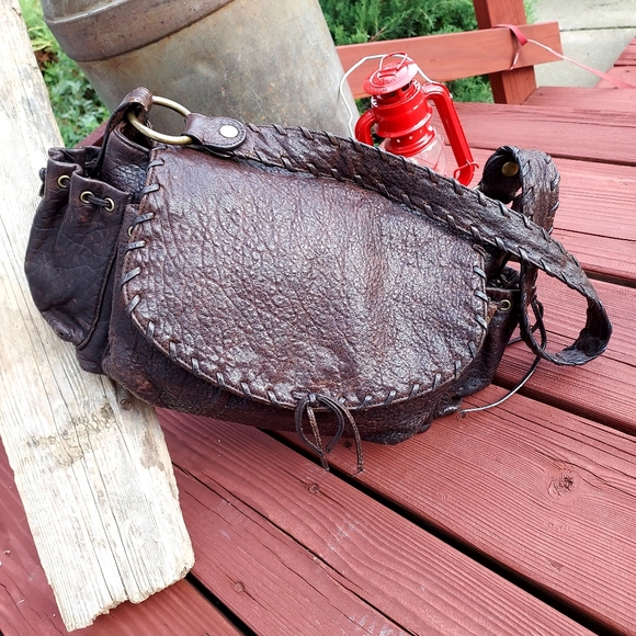 KOOBA BROWN LEATHER SHOULDER BAG - Picture 5 of 14